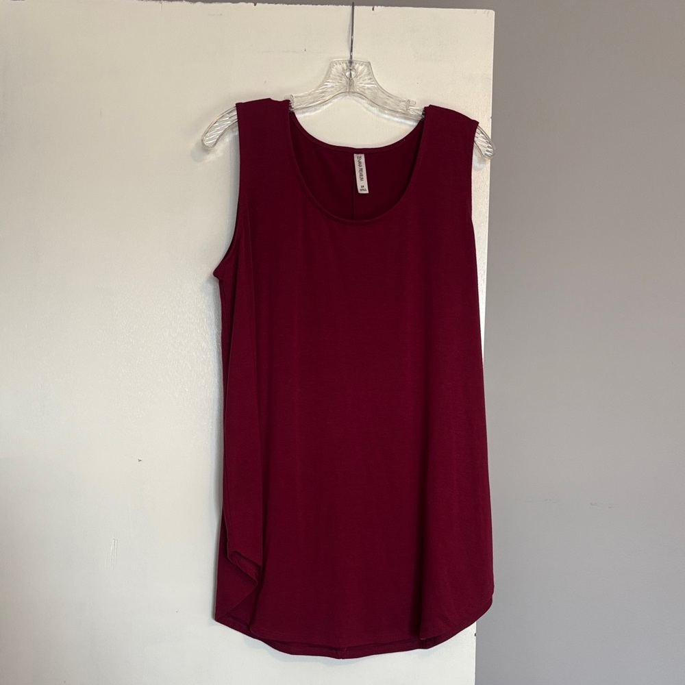 Zenana Premium Burgundy Tank Top